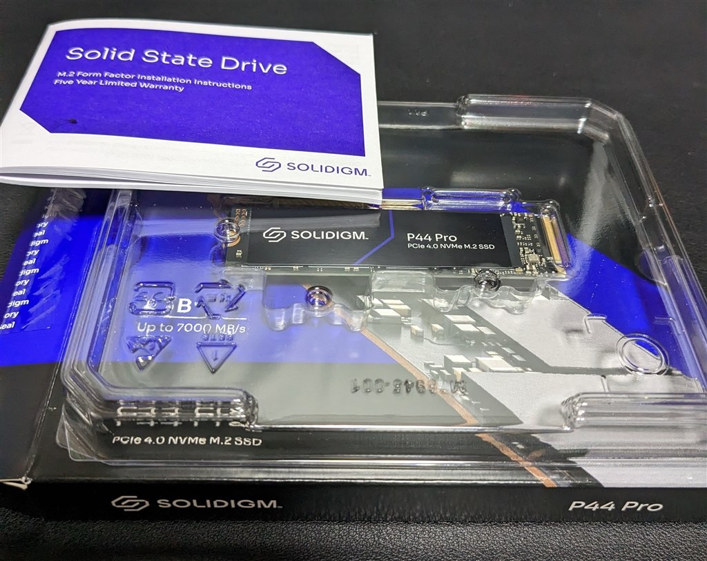 豊富なキャッシュを備えた高速 Gen4 SSD』 Solidigm P44 Pro