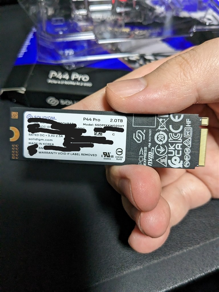 豊富なキャッシュを備えた高速 Gen4 SSD』 Solidigm P44 Pro