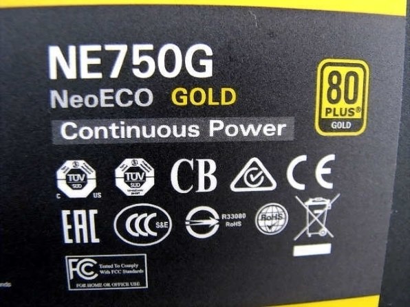 ANTEC NeoECO Gold NE750G投稿画像・動画 - 価格.com