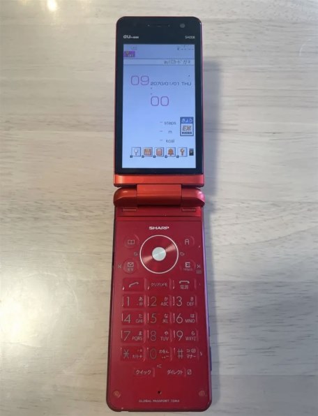 AQUOS - 携帯電話 ガラケー レッド SH008 AQUOS SHOT AQUOS - 携帯電話 ガラケー レッド SH008 AQUOS SHOTの通販 by