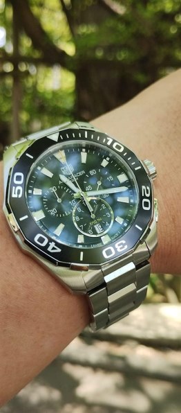 TAG HEUER CAY111A アクアレーサー クロノグラフ 腕時計 SS SS メンズ