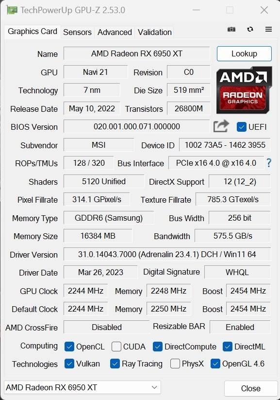 RX 6950XTが10万円を切りました!』 MSI Radeon RX 6950 XT RX 6950XTが10万円を切りました!』 MSI Radeon RX 6950 XT