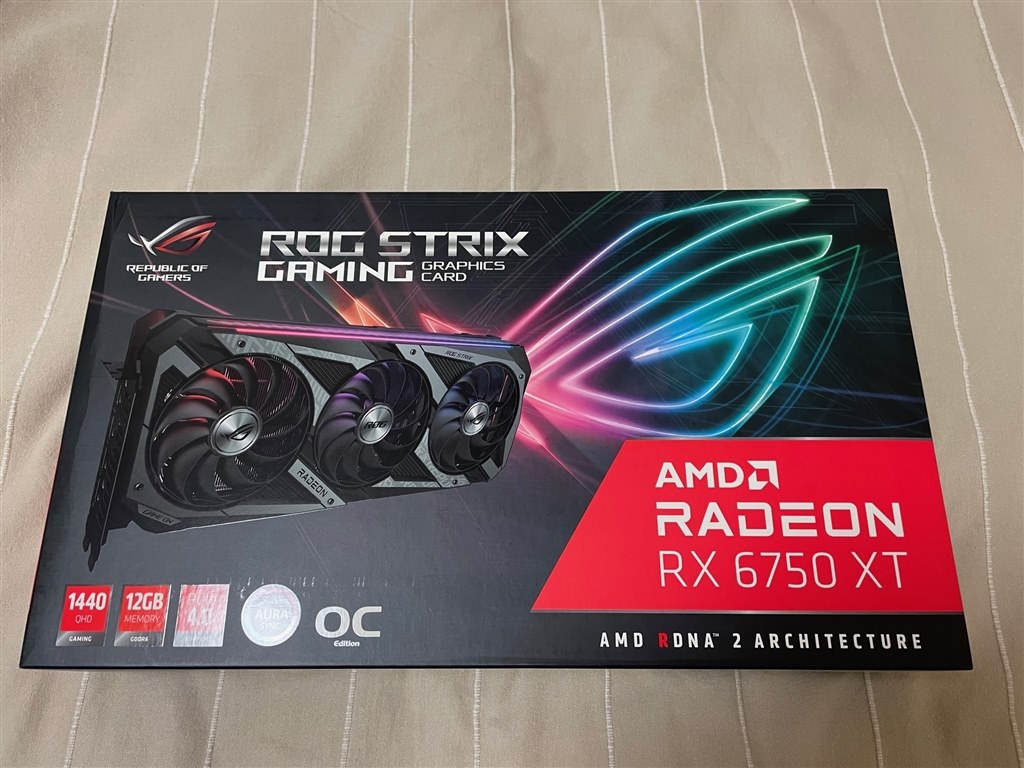 いろいろと残念』 ASUS ROG-STRIX-RX6750XT-O12G-GAMING [PCIExp 12GB