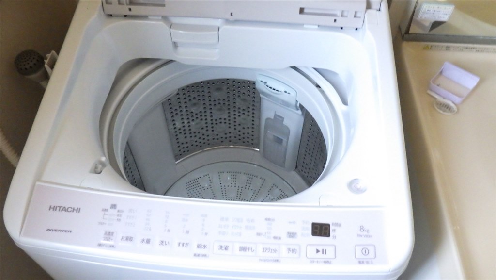 初の日立製洗濯機』 日立 ビートウォッシュ BW-V80H(V) [ホワイト 