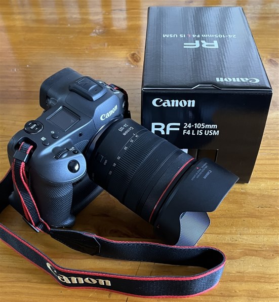 canon rf 24-105mm f4 l is usm白い点は光のようです