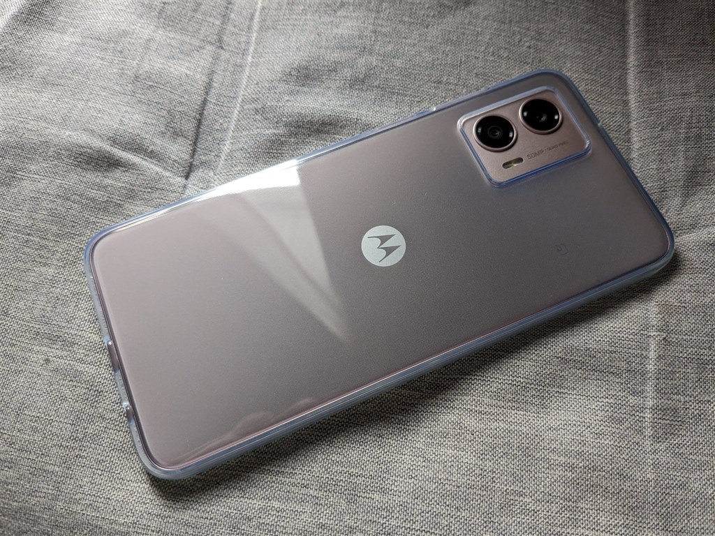 ペールピンクの色合いが良い！』 MOTOROLA moto g53y 5G ワイモバイル