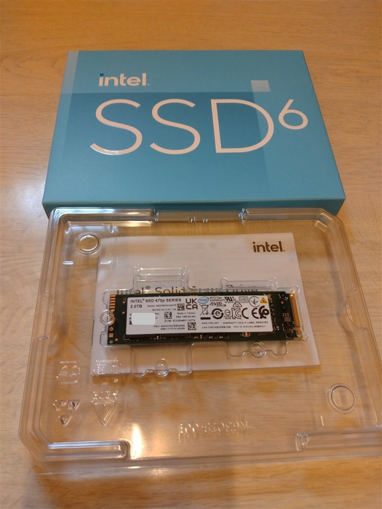 インテル NVMe SSD 670p 2048GB 使用53回22時間 2TB - PCパーツ