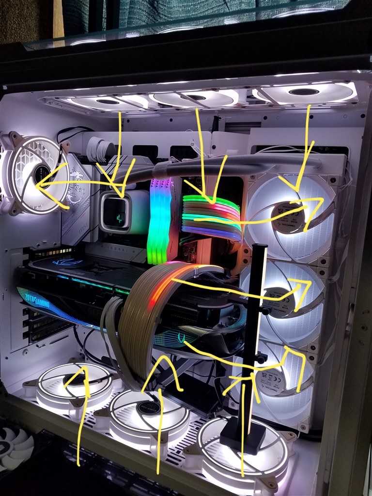 Thermaltake View 51 TF Snow PCケース View 51 Tempered Glass ARGB Snow Edition