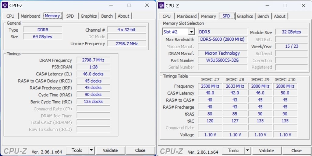 Ryzen7 7800X3Dで安定駆動を目指して』 CFD W5U5600CS-32G [DDR5