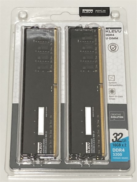 ESSENCORE KLEVV KD4AGUA80-32N220D [DDR4 PC4-25600 16GB 2枚組