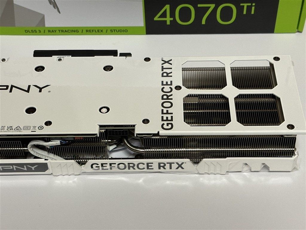 RTX4070Ti最安モデル！White！』 PNY GeForce RTX 4070 Ti 12GB VERTO 