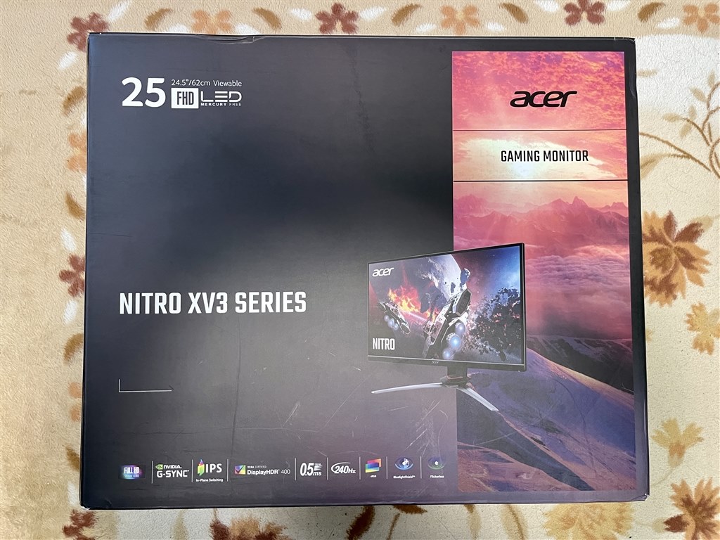 Acer Nitro XV253Q Xbmiiprzx 24.5型 240Hz - タブレット