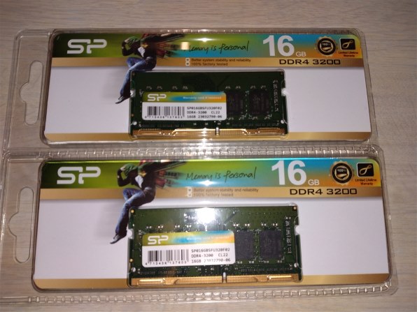 Silicon Power SP032GBSFU320F22 [SODIMM DDR4 PC4-25600 16GB 2枚組