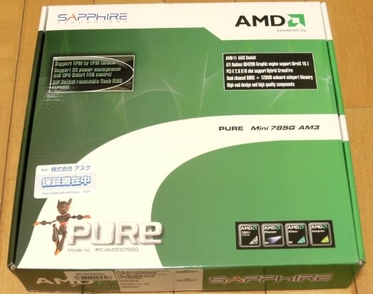 信頼 SAPPHIREのMini-ITX はじごんさん IPC-AM3DD785G SAPPHIRE M/B』 サプライ・アクセサリ・グッズ