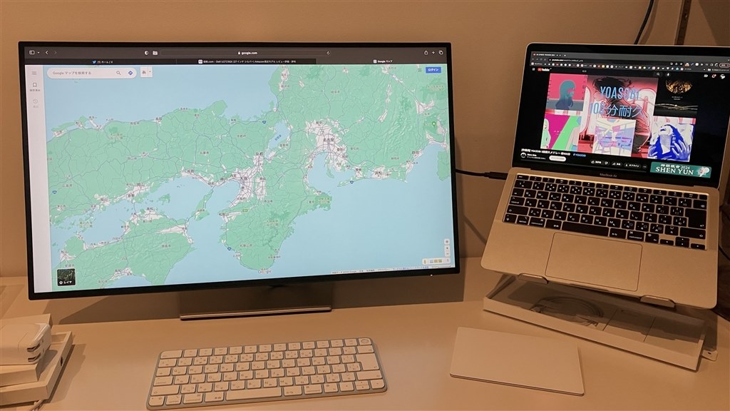 欲しかった綺麗さ、機能。回転できるのがありがたい。』 Dell