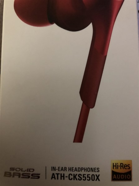 オーディオテクニカ SOLID BASS ATH-CKS550X RD [レッド]投稿画像