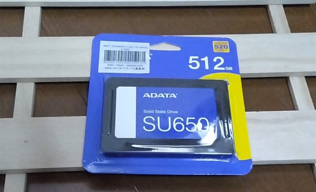 SU650のASU650SS-512GT-Rを買ってきました』 ADATA Ultimate SU650 ...