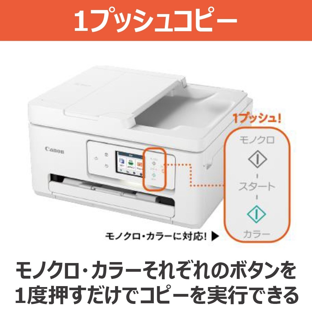 TSシリーズ初のADF搭載、ヘッド一体型インクカートリッジ TSシリーズ初のADF搭載、ヘッド一体型インクカートリッジ