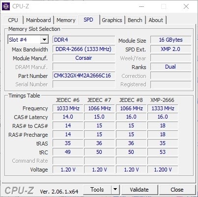 Corsair CMK32GX4M2A2666C16 [DDR4 PC4-21300 16GB 2枚組]投稿画像