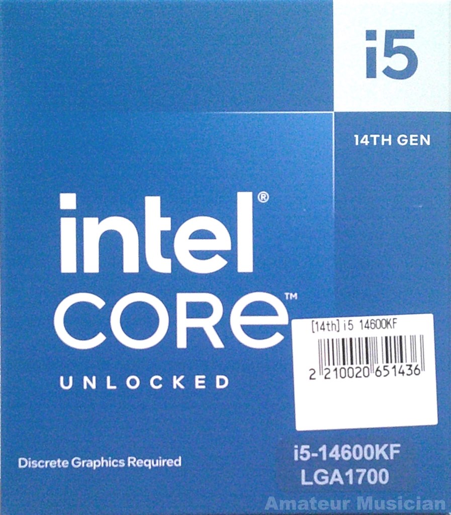 クオリティの高いCPU』 インテル Core i5 14600KF BOX あまちゅあ ...