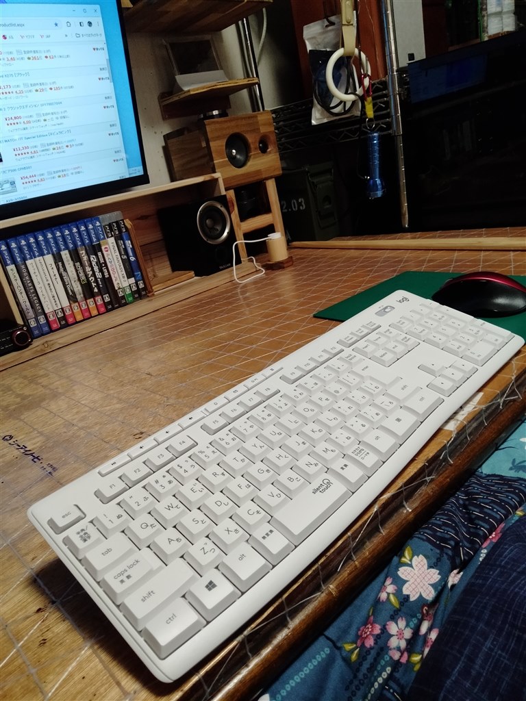 ホワイトは綺麗で気持ち良い！！』 ロジクール K295 Silent Wireless Keyboard K295OW [オフホワイト]  yossy4447さんのレビュー評価・評判 - 価格.com