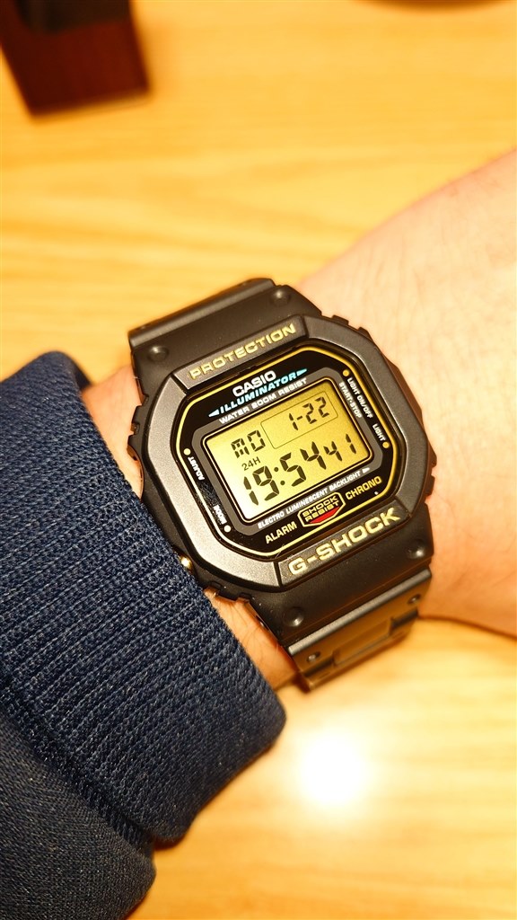 カシオ G-SHOCK DW-5600 EG9 ゴールド液晶 型番3229 - 腕時計(デジタル)