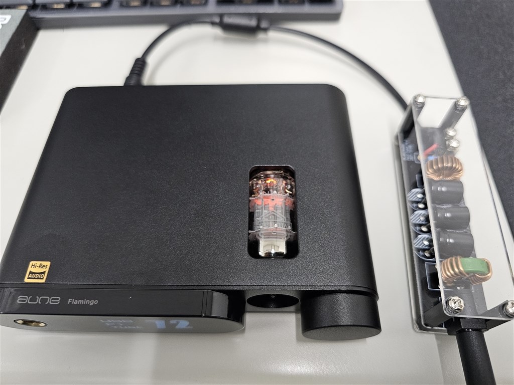 auneaudio 読ん T1c FlamingoポータブルヘッドフォンアンプDAC