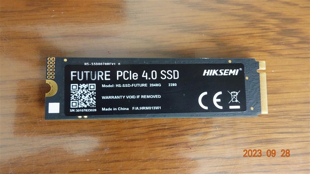 高性能、低発熱、低価格の蝉族SSD』 HIKSEMI HS-SSD-FUTURE-2048G 夏の 