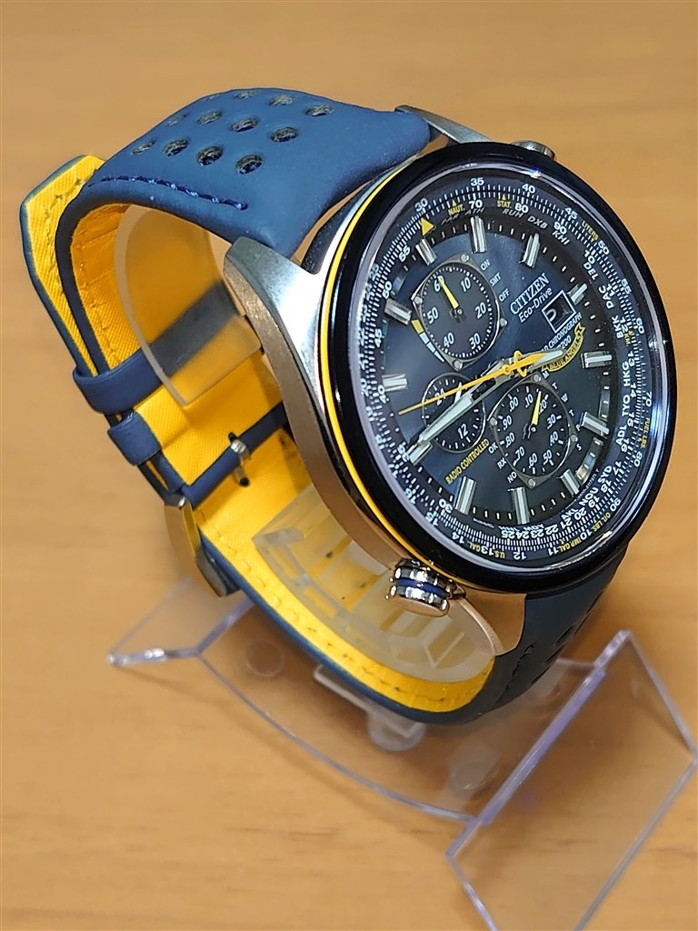 電波時計 フューラ　計3 ブルー2 グリーン1　新品未使用 ブルーエンジェルスをオマージュした電波時計。』 シチズン エコ