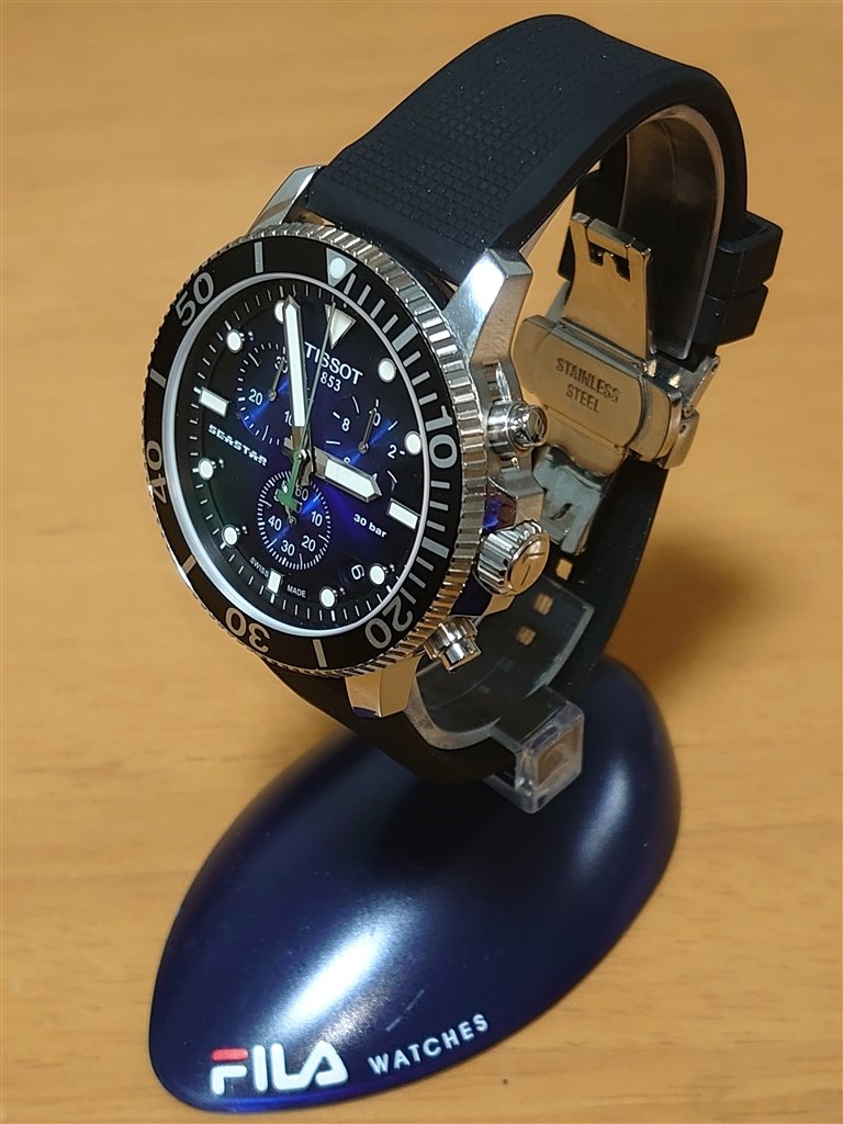 シースター1000クォーツにクロノグラフを機能追加した腕時計 