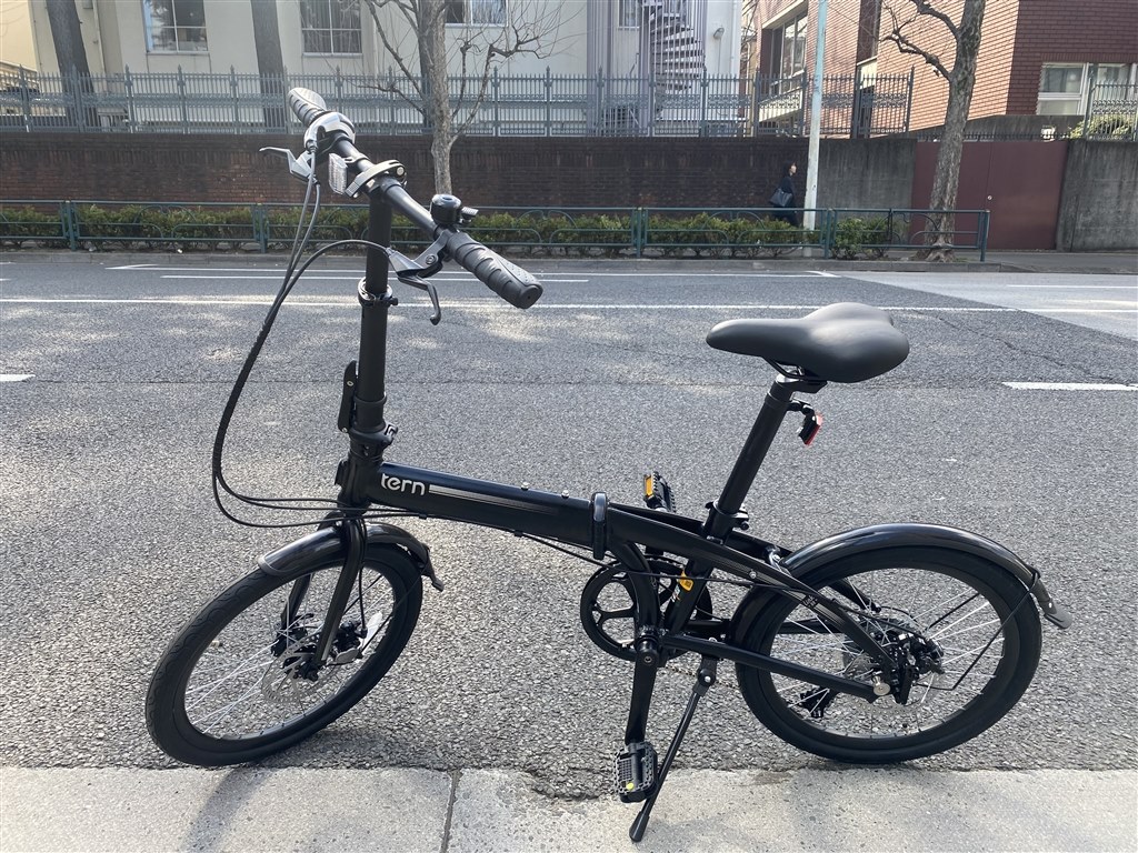 08LA☆　折りたたみ自転車 シャインブラック 折りたたみ自転車ってこんなによく走るっけ？』 Tern Link B8
