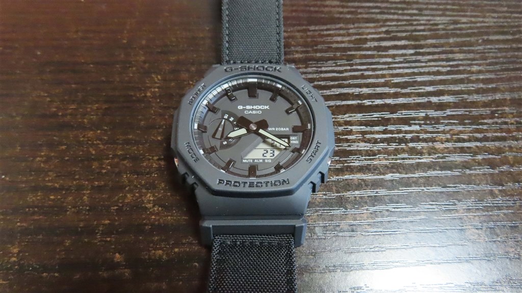 コーデュラバンドの一本』 カシオ G-SHOCK Utility blackシリーズ GA