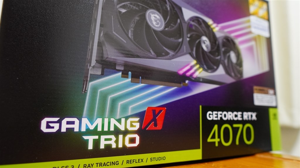 ドラゴンが結構好きなので』 MSI GeForce RTX 4070 GAMING X TRIO 12G