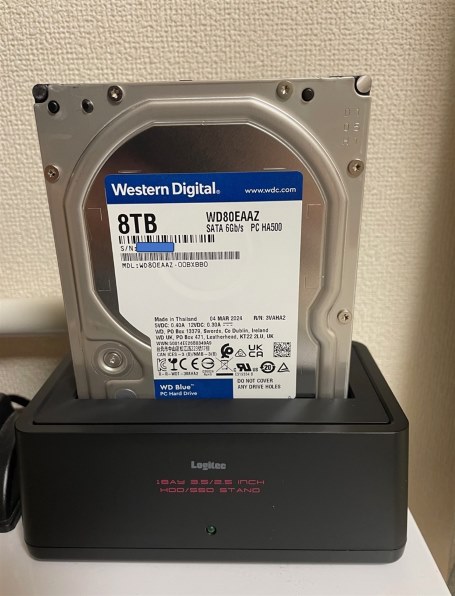 8TB WD80EAAZ４個+HDDケース WD Blue WD80EAZZ 8TB 5640 RPM 128MB Cache SATA 6.0Gb/s 3.5
