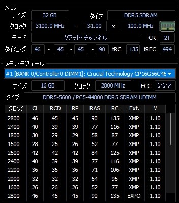 Z*能様 説明必読★CP2K16G56C46U5 [DDR5 32GB(16GB メモリー CP2K16G56C46U5」の人気商品一覧 | 安い商品を通販