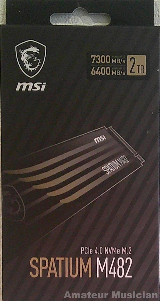 クオリティーの高いSSD』 MSI SPATIUM M482 PCIe 4.0 NVMe M.2 2TB