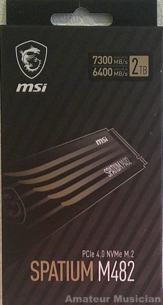 MSI SPATIUM M482 PCIe 4.0 NVMe M.2 2TB レビュー評価・評判