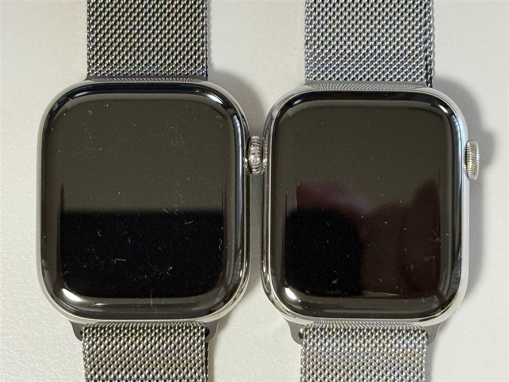 アップルウォッチ ナチュラルチタニウム ミラネーゼループ - M