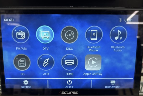 ECLIPSE AVN-HS01F メモリーナビゲーション内蔵 DVD/Bluetooth