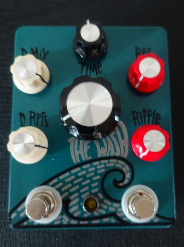 音を洗い流すように押し寄せる残響』 Hungry Robot pedals Wash V2 Tap