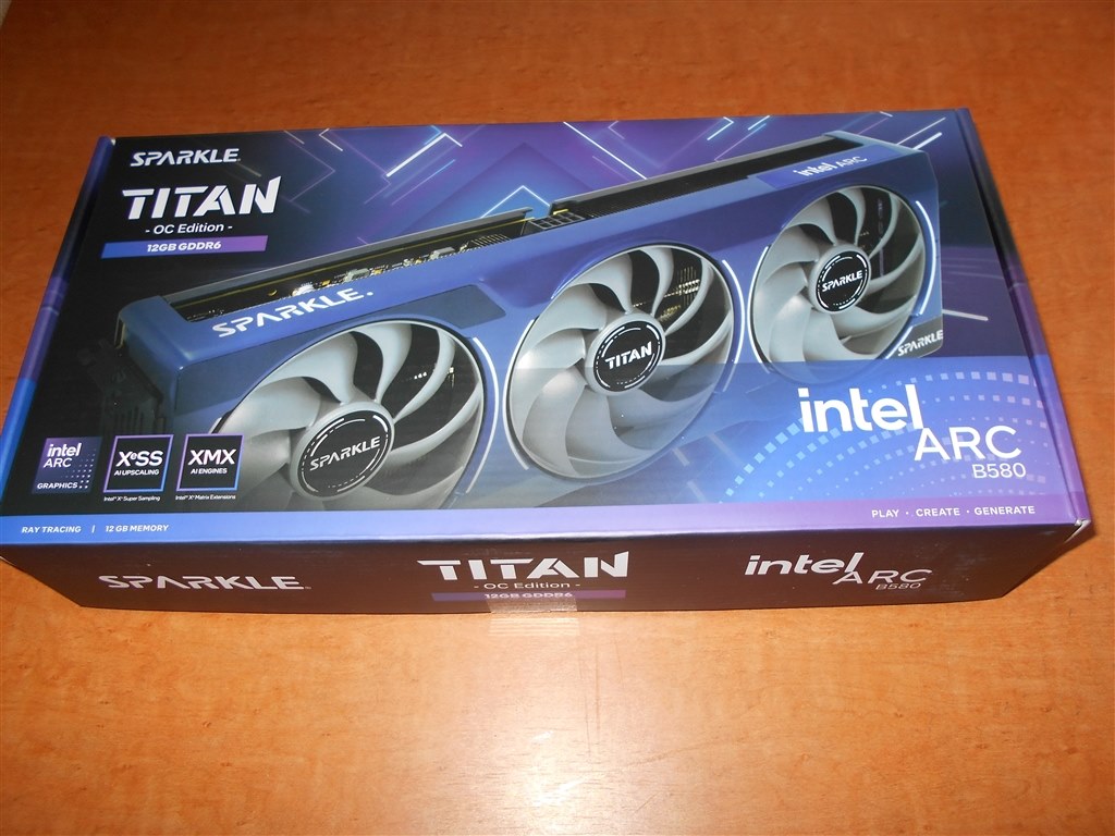 グラフィックボード・グラボ・ビデオカード SPARKLE ARC B580 TITAN - OC Edition Amazon | SPARKLE Intel Arc B580 グラフィックカードOC版 トリプル