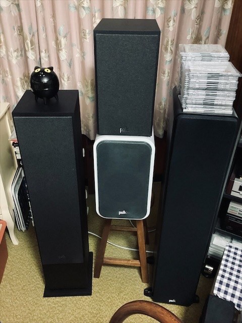 ポークが4種そろいました。左からMXT60 、ES20、MXT20、ES50』 Polk
