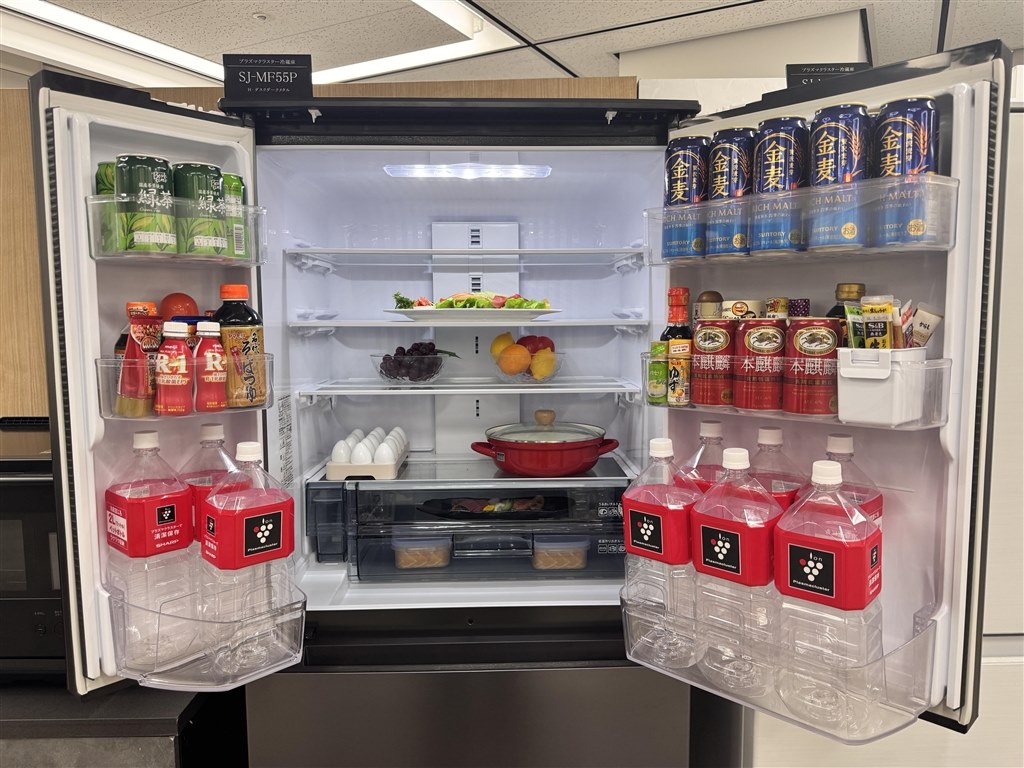 奥行き630mmで550Lクラスの大型モデル』 シャープ Fit63 SJ-MF55P-H