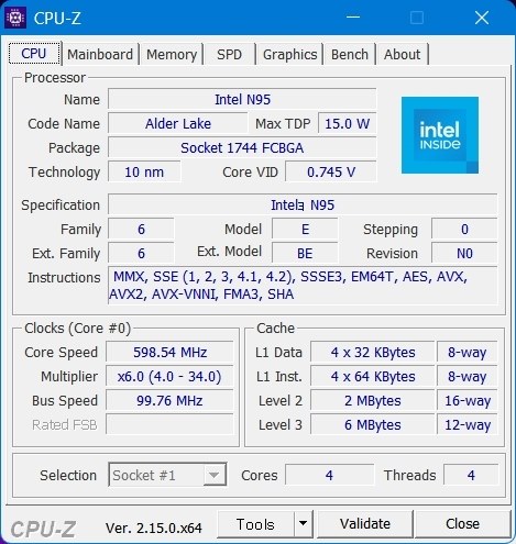 PASOUL CM15J インテル N95・NVMe SSD 256GB・12GBメモリ・15.6インチ