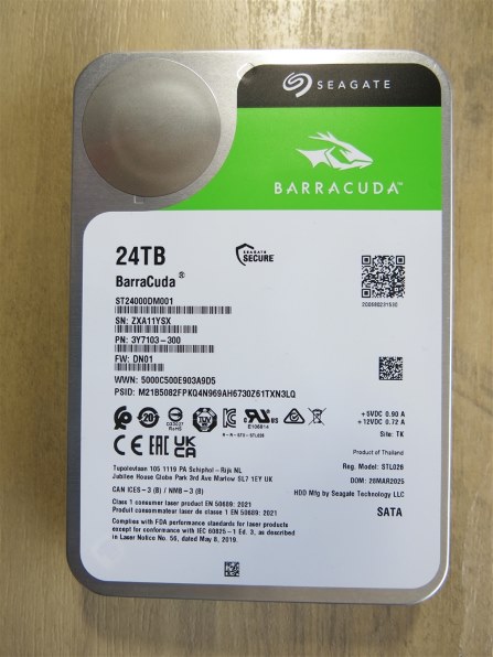 Amazon | Seagate BarraCuda 3.5インチ 24TB 内蔵