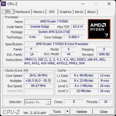 コスパがいいです。』 AMD Ryzen 7 9700X BOX astoral0052さんの