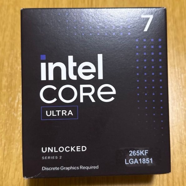 Core Ultra 7 265KF BOX ほぼ新品 インテル Core Ultra 7 265KF BOX 価格比較 - 価格.com