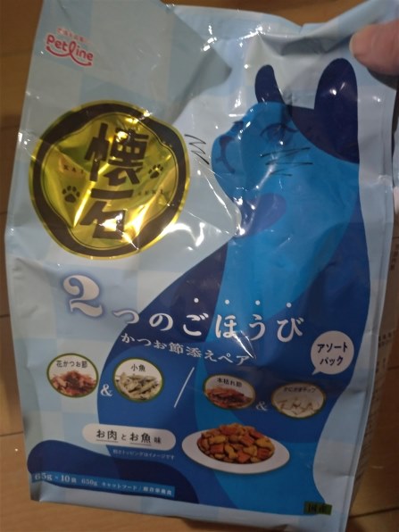 ペットライン 懐石 2つのごほうび かつお節添えペア 650g(65gx10) 価格