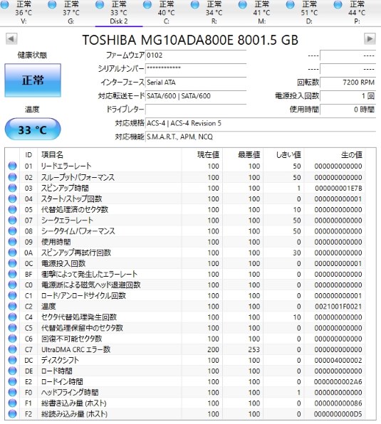 東芝 MG10ADA800E/JP [8TB SATA600 7200] 価格比較 - 価格.com