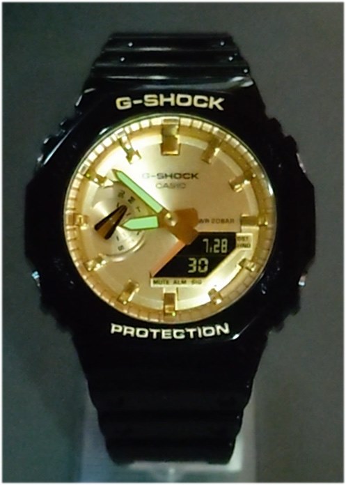文字盤金色ならバンドは黒』 カシオ G-SHOCK GA-2100GB-1AJF MM_MM_MM